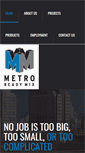 Mobile Screenshot of metroreadymix.com